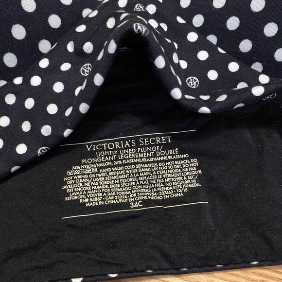 💙NWT Victoria’s Secret racer back polka dot bra - Picture 2 of 3